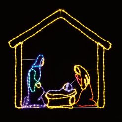 Flash Sale ???? Premier 1.2m Nativity Scene Rope Light Silhouette ????