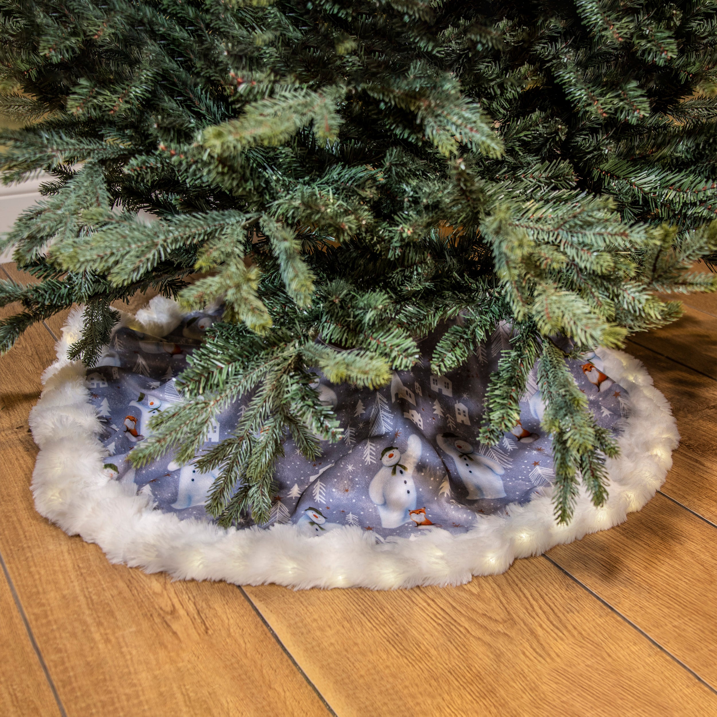 The Snowman LED Lit Christmas Tree Skirt Cheap ???? Snowtime The Snowman LED Lit β Christmas Tree ???? Skirt ???? -Konstsmide Shop LitTheSnowmanSkirt