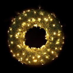 Best deal ✔️ Festive Decorations 1.1m Giant XP Connectable Commercial Wreath Lit With 120 Warm White LED's ????