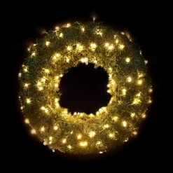 Best deal โ๏ธ Festive Decorations 1.1m Giant XP Connectable Commercial Wreath Lit With 120 Warm White LED's ๐