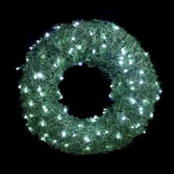 Best deal ๐ฅ Festive Decorations 1.1m Giant XP Connectable Commercial Wreath Lit With 120 Ice White LEDs ๐งจ