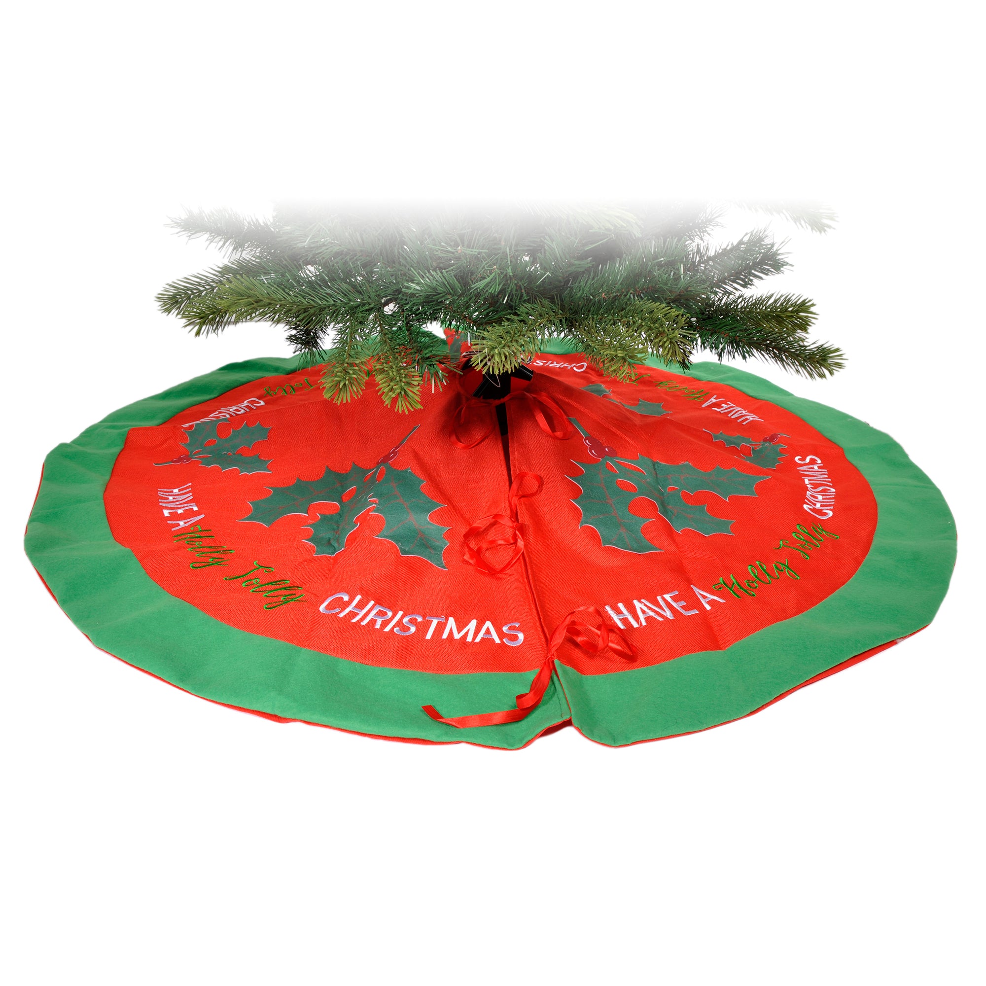 Extra Large Jolly Holly Luxury Christmas Tree Skirt Coupon ✨ Festive Extra Large Jolly Holly Luxury ???? Christmas Tree ???? Skirt ???? -Konstsmide Shop P020350