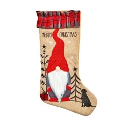 New 🔔 Premier Merry 🎅 Christmas Hessian Santa Gonk Stocking 😉 -Konstsmide Shop PL221288