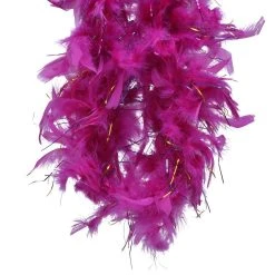 Hot Sale 💯 Kaemingk Pink Feather Boa Garland With Tinsel 🎄 Christmas Tree Decoration 🧨