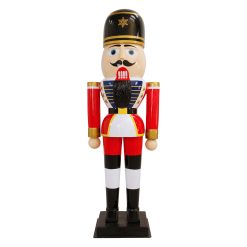 Flash Sale ✔️ Christmas Creations 1.8m ???? Christmas Nutcracker Figure Wearing Round Hat ????