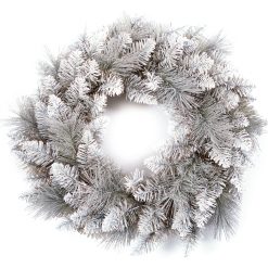 Best Pirce ???? Premier 50cm Silver Tipped Luxury ❄ Christmas Wreath ⭐