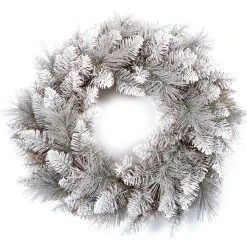 Best Pirce 🔥 Premier 50cm Silver Tipped Luxury ❄ Christmas Wreath ⭐