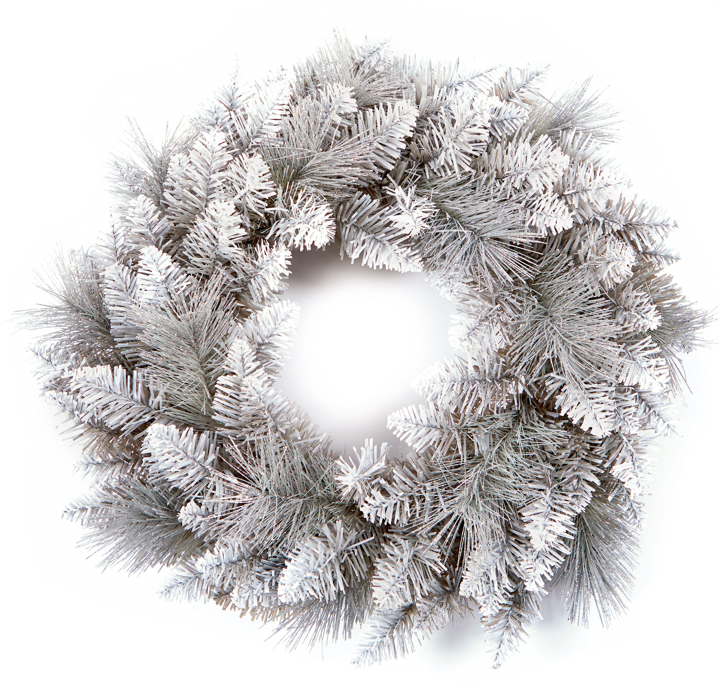 50cm Silver Tipped Luxury Christmas Wreath Best Pirce ???? Premier 50cm Silver Tipped Luxury ❄ Christmas Wreath ⭐ -Konstsmide Shop TW187172
