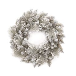 Cheap ???? Premier 50cm Grey Snow Fir Tipped Luxury ???? Christmas Wreath ????