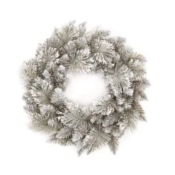 Cheap 🧨 Premier 50cm Grey Snow Fir Tipped Luxury 🎄 Christmas Wreath 👍