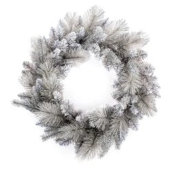 Flash Sale 🌟 Premier 50cm Grey Silver Fir Tipped Luxury 🎁 Christmas Wreath 🤩