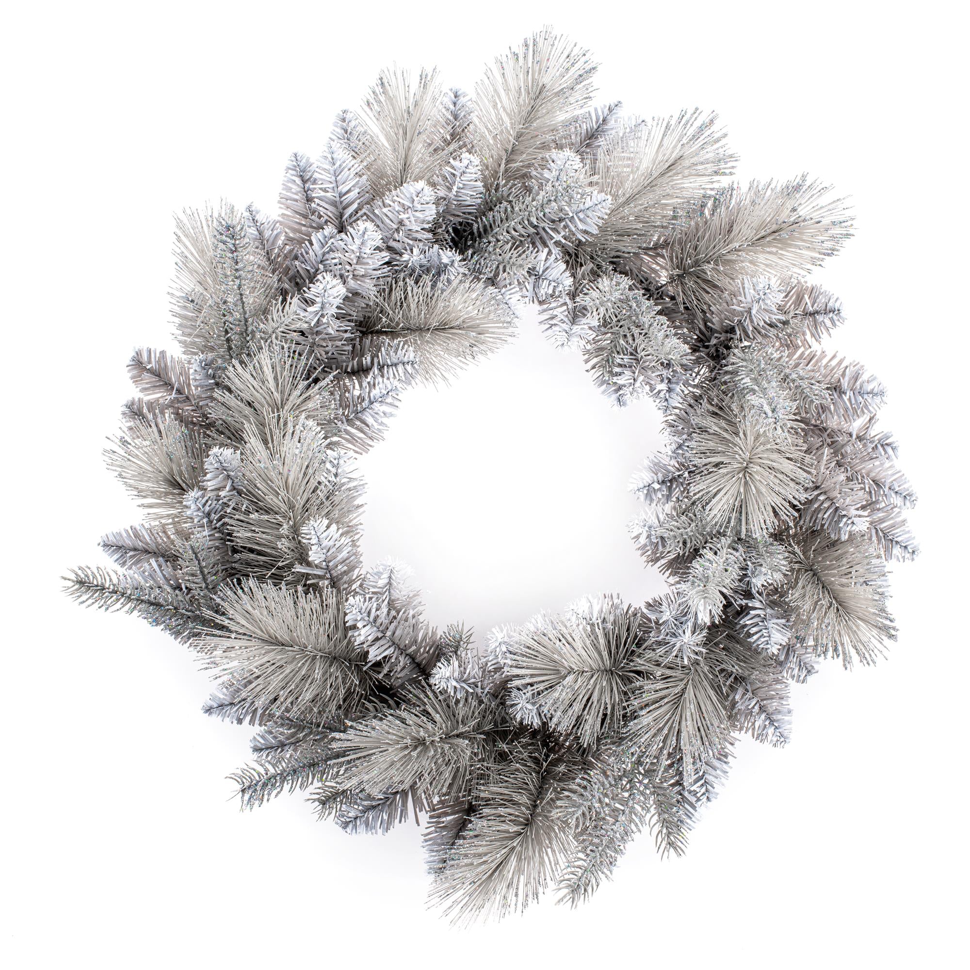 50cm Grey Silver Fir Tipped Luxury Christmas Wreath Flash Sale ???? Premier 50cm Grey Silver Fir Tipped Luxury ???? Christmas Wreath ???? -Konstsmide Shop TW217008 Copy