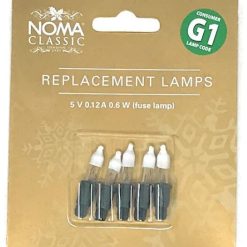 Top 10 ⌛ Noma 5V Replacement ???? Christmas Tree Fuse Bulbs Lamps G1 Code 0.72W (Pack Of 5) ????