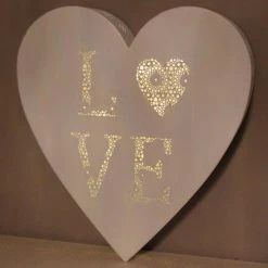 Best reviews of ✨ Gardman Love Heart Pre Lit Parisian Wall Art With Memory Timer ⌛ -Konstsmide Shop love heart 3