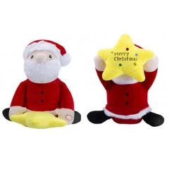 Flash Sale 🧨 Snow White Animated Peekaboo ❄ Christmas Santa With Star 💯